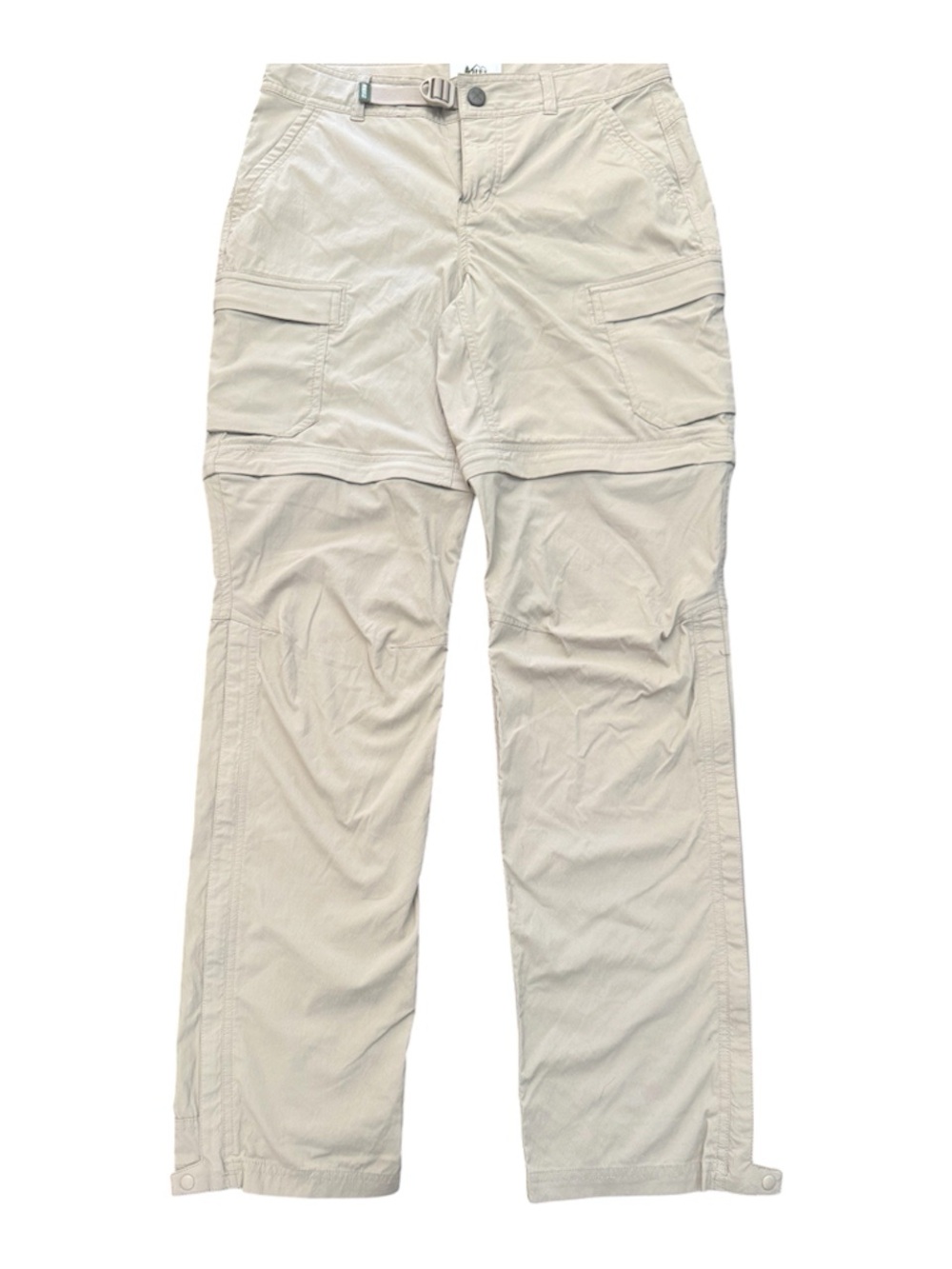REI Zip-Off Cargo Pants in Light Khaki/Cream